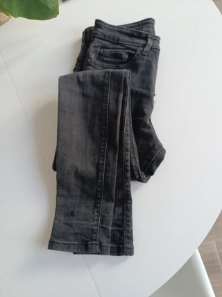 Pantalón vaquero mujer Pull&Bear negro
