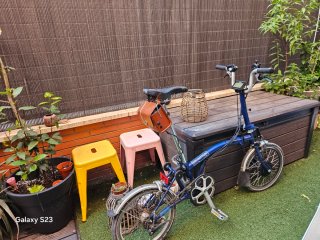 Brompton Eléctrica Azul