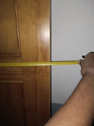 Puerta madera pino maciza 70x203