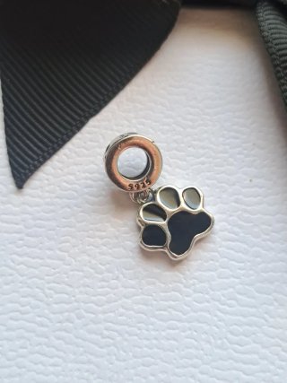Charm zampa cane/gatto argento s925