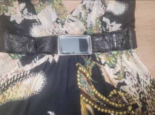Vestido con cinturón M/L