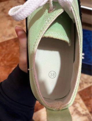 Zapatillas de lona verdes