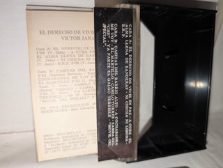 Casete Víctor Jara - El Derecho de Vivir en Paz