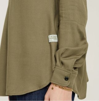 Camisa G-STAR Mujer Talla L Verde Oliva