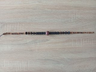 Collar artesanal madera natural 53cm