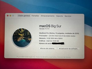 MacBook Pro 13 Plata, 2014