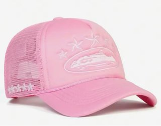 Gorra Corteiz Rosa y Blanca