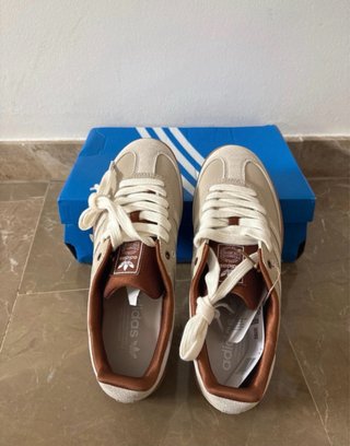 Zapatillas Adidas Samba Beige/Marrón Talla 38