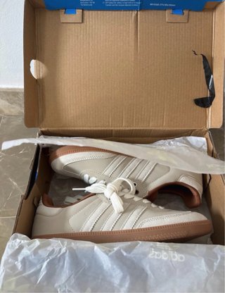 Zapatillas Adidas Samba Beige/Marrón Talla 38