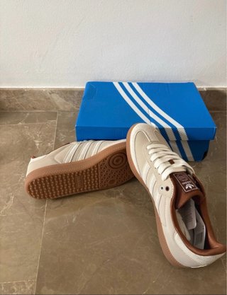 Zapatillas Adidas Samba Beige/Marrón Talla 38