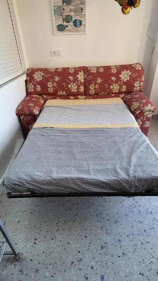 Sofá Cama Estilo Italiano Tela Estampado Floral