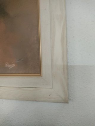 Cuadro de rosas en tonos marrones y grises