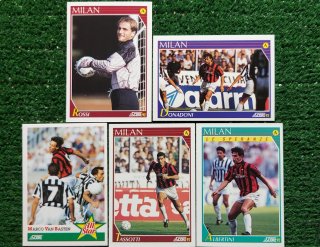 5 Carte Calcio Score 92 Milan Figurone
