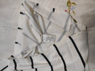 Vestito a righe bianche e nere taglia unica