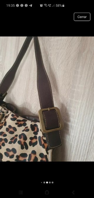 Bolso piel estampado animal print
