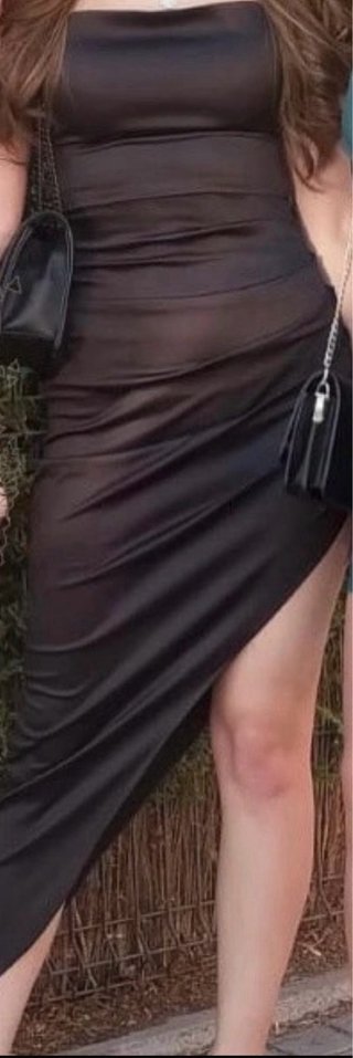 Vestido largo negro