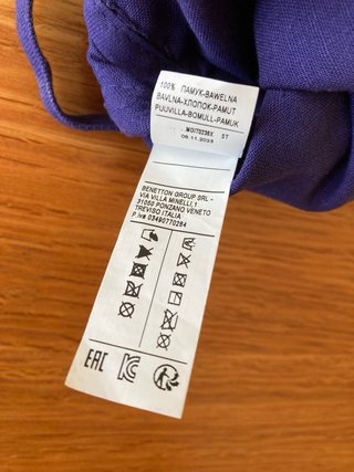 Pequeño Bolso Benetton Morado correa regulable