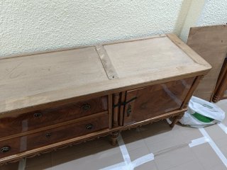 Cómoda de salón madera antigua