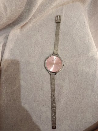 Reloj Calvin Klein Mujer Rosa y Plateado