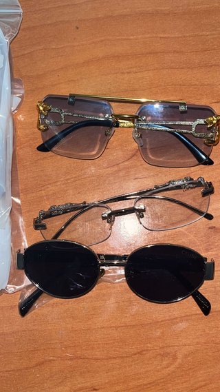 Gafas de sol Cartier y Celine doradas y negras