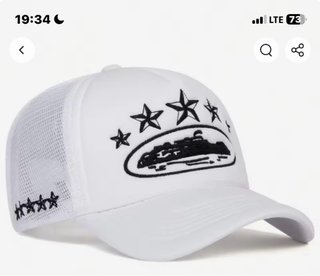 Gorra Corteiz Blanca con Estrellas