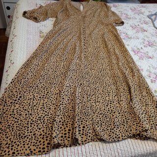Vestido Mango Animal Print Talla XL