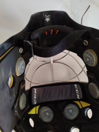 Casco Portero Hockey CCM Blanco