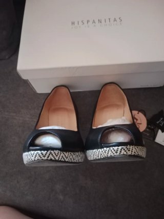 Zapatos tacón Hispanitas negros talla 35. Usados