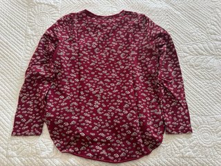 Jersey estampado floral manga larga