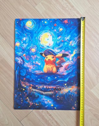 Canvas Pokemon x Starry Night