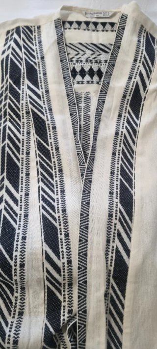 Kimono Beige y Negro