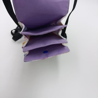 Bolso Mini acordeón 3 apartados Flores acuarela
