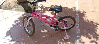 Bicicleta infantil rosa Denbike