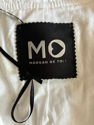 Chaleco Morgan Blanco Encaje
