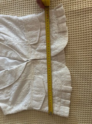 Chaleco Morgan Blanco Encaje
