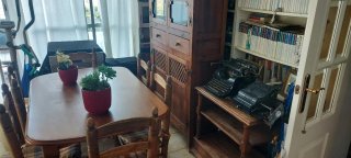 Conjunto Alacena, Mesa, 6 Sillas y Mesita