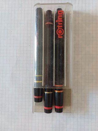 Set penne tecniche vintage Rotring e Koh-I-Noor