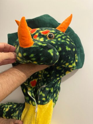 Disfraz Dinosaurio Adulto Batamanta Verde/Amarillo