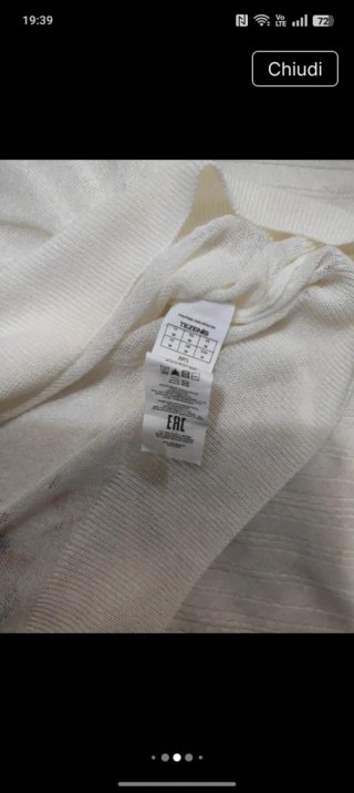 Maglia donna manica 3/4 M panna