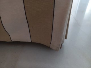 Comodo poltrona relax beige e bianco