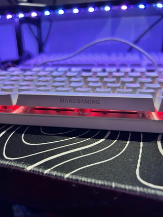 Teclado Mars Gaming Blanco