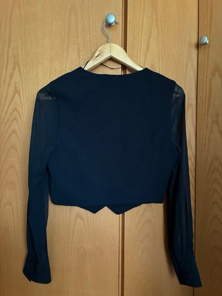 Chaleco/blusa negra Zara
