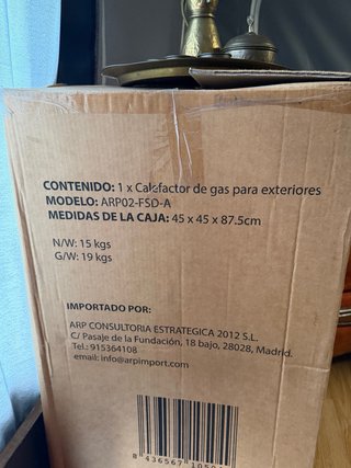Estufa de Gas Arpyou NUEVA