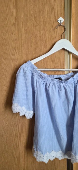 Blusa Primark Talla 38 Azul Rayas