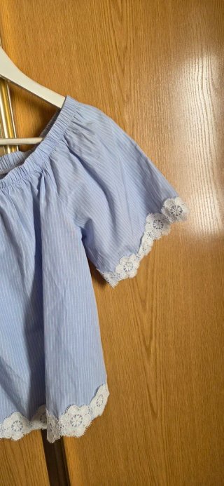 Blusa Primark Talla 38 Azul Rayas