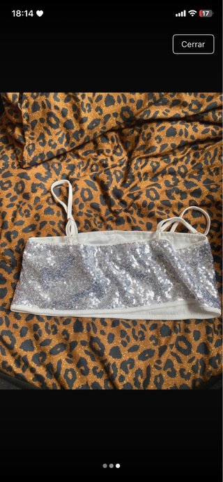 Top lentejuelas Shein Talla S