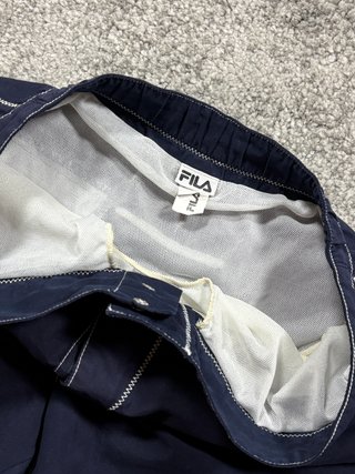 Fila bañador vintage azul marino logo S