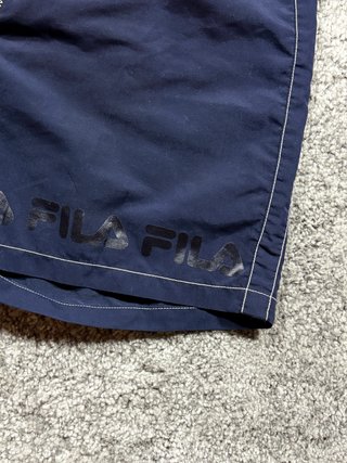 Fila bañador vintage azul marino logo S