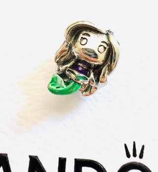 Pandora Charm Ariel Sirena Morado y Verde
