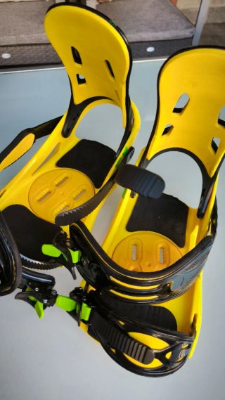 Fijaciones Snowboard Amarillas